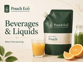 Spout pouches for beverages and liquids