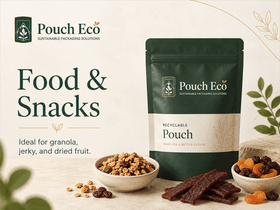 Resealable pouches for food and snacks