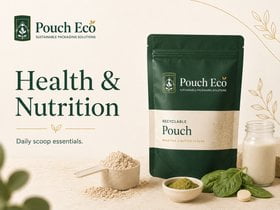 Stand-up pouches for health and nutrition powders