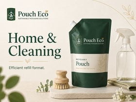 Refill pouches for home and cleaning products