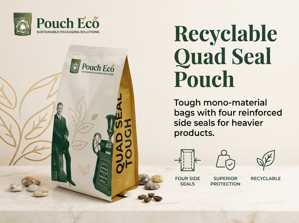 Stand up compostable food pouch