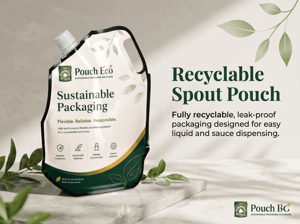 Spout stand up pouch for liquids