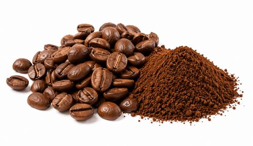 Coffee whole bean and ground -- recyclable 3-side seal pouch with one-way degassing valve application scene