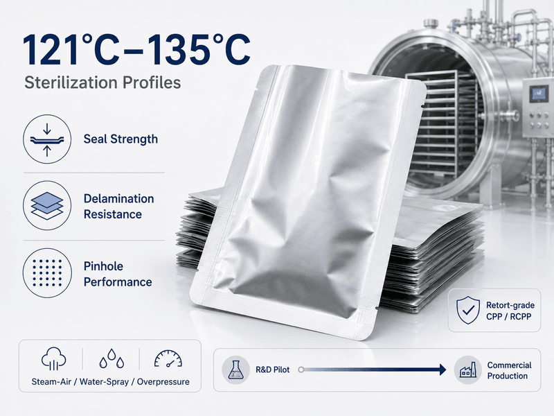 Compatible with 121°C and 135°C sterilization profiles