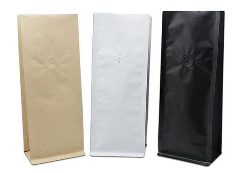 High-barrier recyclable shaped pouch close-up showing soft-touch matte finish