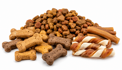 Pet food and pet treats -- recyclable 3-side seal pouch with tear notch and hang hole for retail display
