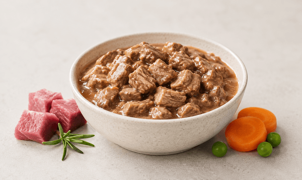Pet wet food producers use case -- transparent retort pouch for premium pet food packaging