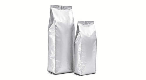 Side gusset retort pouch group shot for larger fill volumes and bulk catering packs