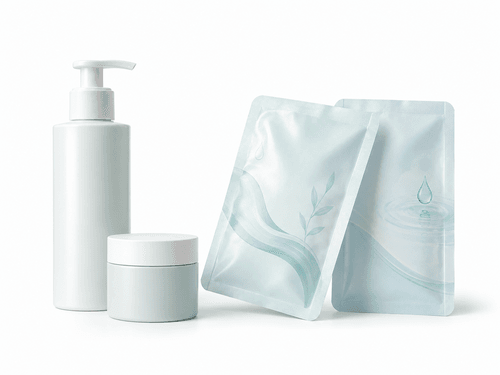 Wellness and personal care -- recyclable 3-side seal pouch with matte soft-touch finish for premium presentation