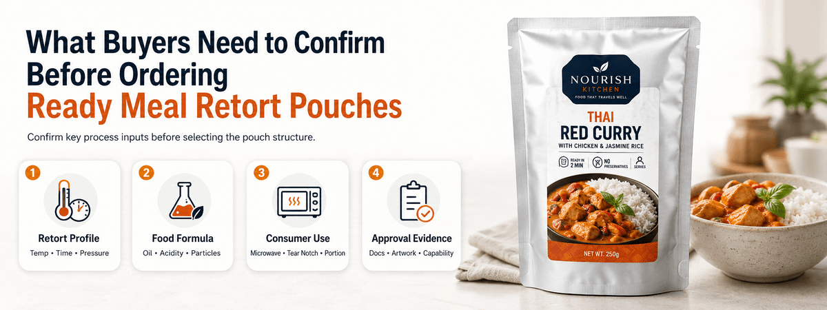 Ready meal retort pouch overview