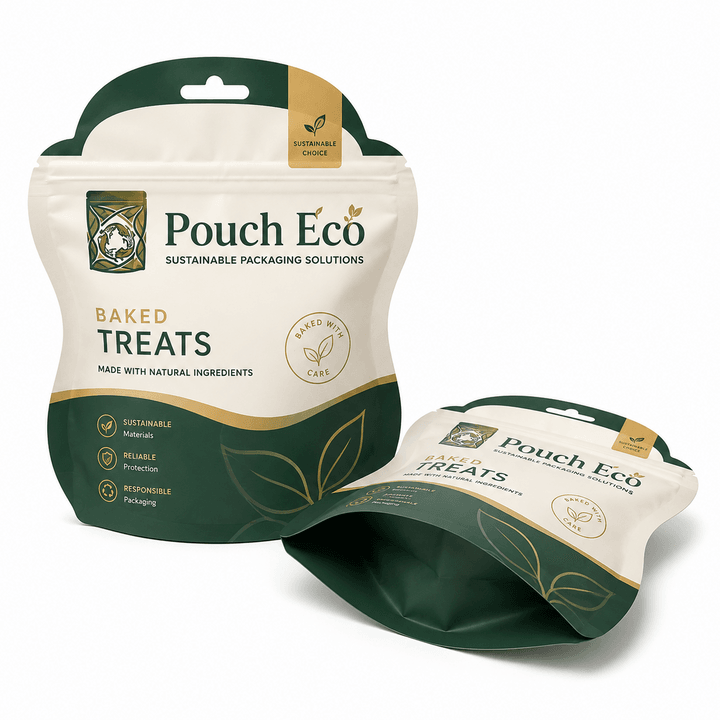 Recyclable flat-bottom shaped pouch for premium specialty coffee with degassing valve