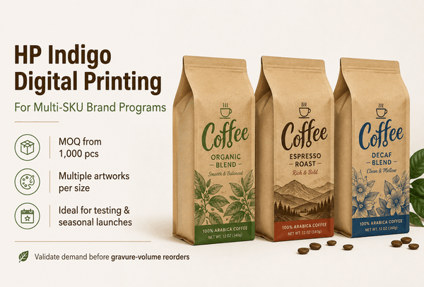 HP Indigo digital printing for multi-SKU brand programs -- supporting visual